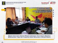 Majelis Kehormatan Notaris Wilayah Kalimantan Timur Secara Marathon Melaksanakan Tugas Dan Fungsinya Dalam Memeriksa 4 (Empat) Notaris